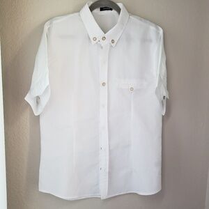 white cotton shirt nwot